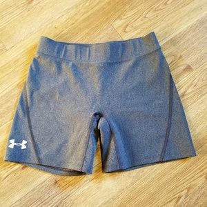 Under Armour Fitted Compression Shorts Grey Small